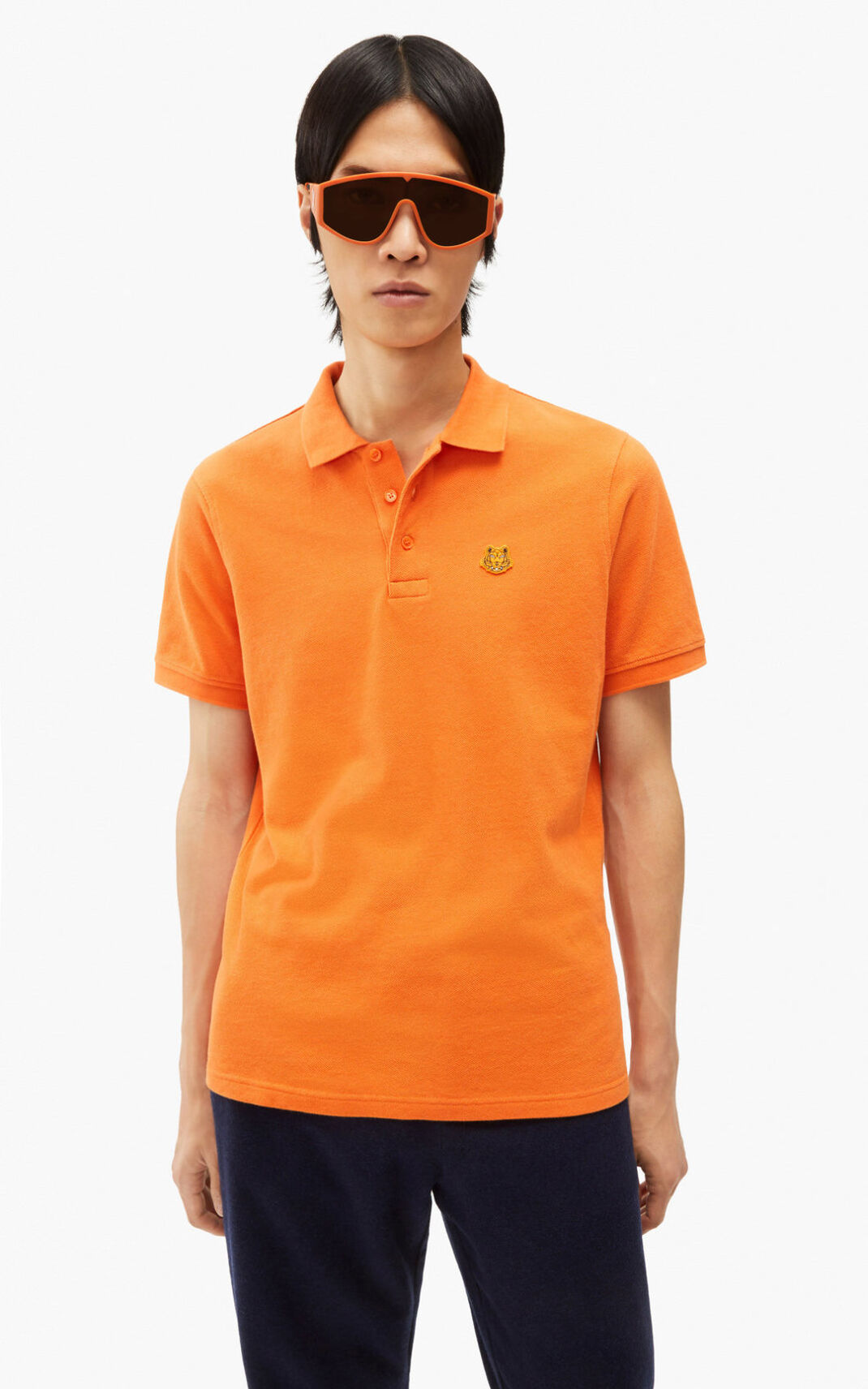 Kenzo Tiger Crest Polo Erkek Turuncu | 4852-NAXPS